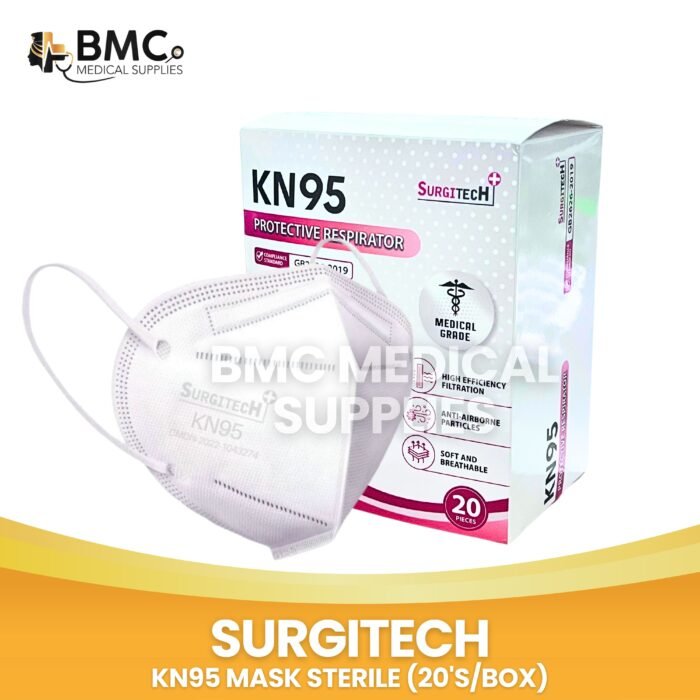 Surgitech KN95 Sterile Protective Mask (Sold Per Box by 20’s)
