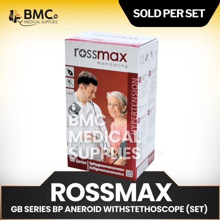 Rossmax GB Series AGC Aneroid Sphygmomanometer Blood Pressure With Stethoscope