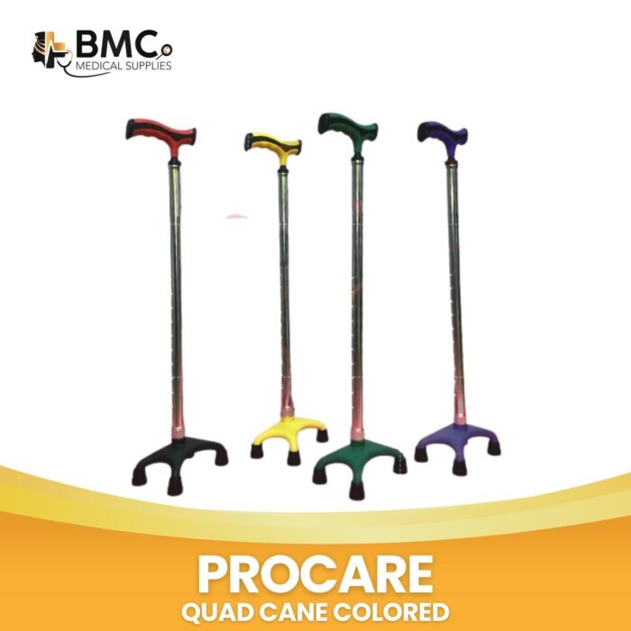 Quad Cane or Tungkod Colored Heavy Duty
