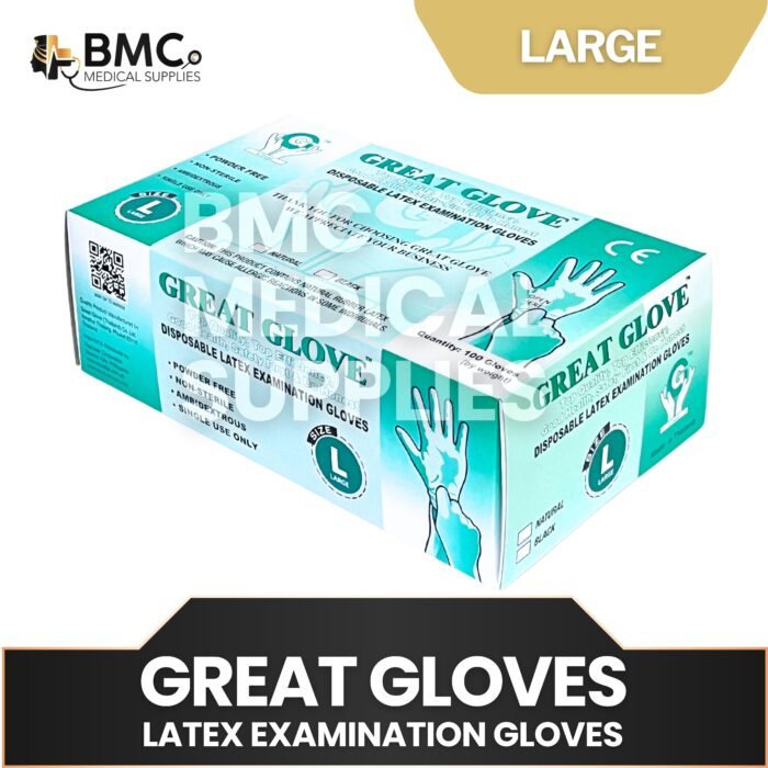 Great Glove Latex Examination Gloves (Sold Per Box) 100Pcs - Image 5
