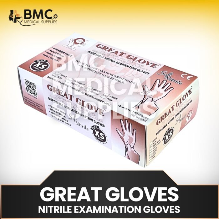 Great Gloves Nitrile Blue (Sold Per Box-100’s)
