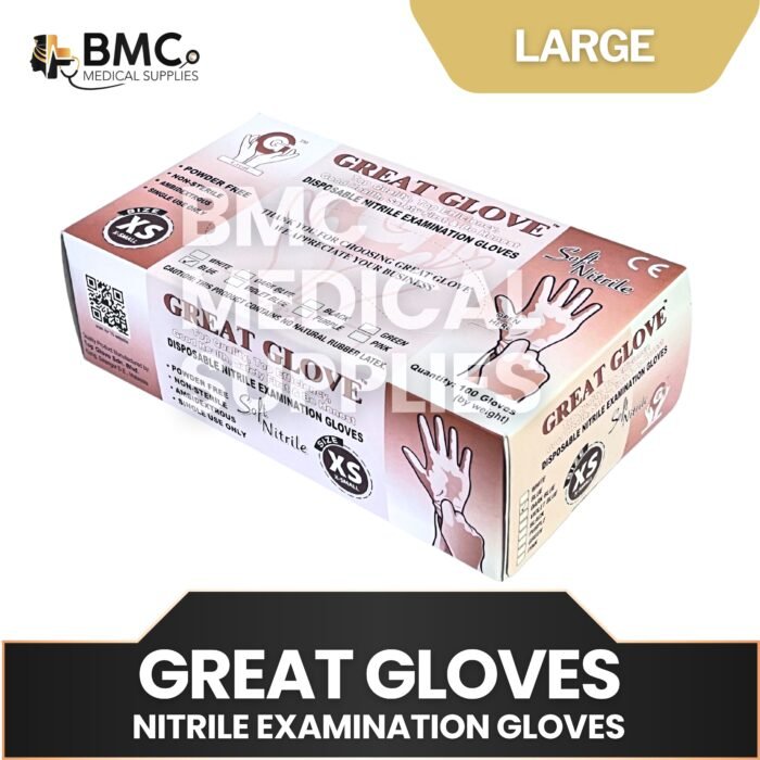 Great Gloves Nitrile Blue (Sold Per Box-100's) - Image 6