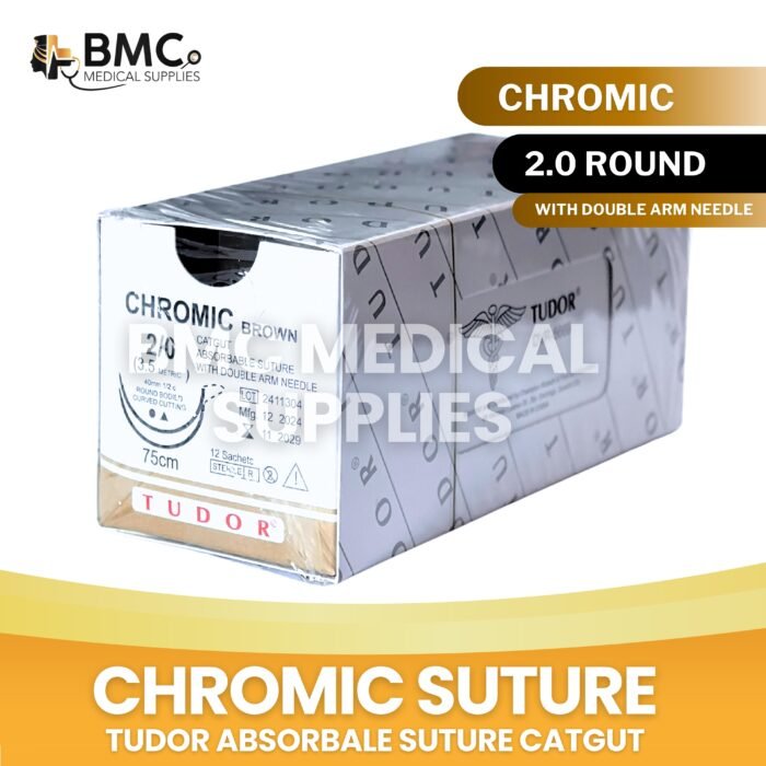 Chromic Sutures 0,1,2,3,4, Round & Cutting ( Sold Per Box-12’s)