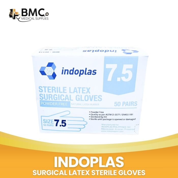 Indoplas Sterile Gloves All Sizes (Sold Per Box-50pairs) - Image 4